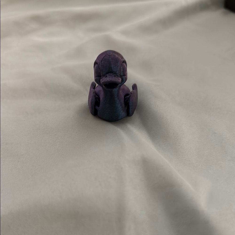 Purple Duck Figurine